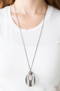Paparazzi ♥ Stop, TEARDROP, and Roll - Pink ♥ Necklace