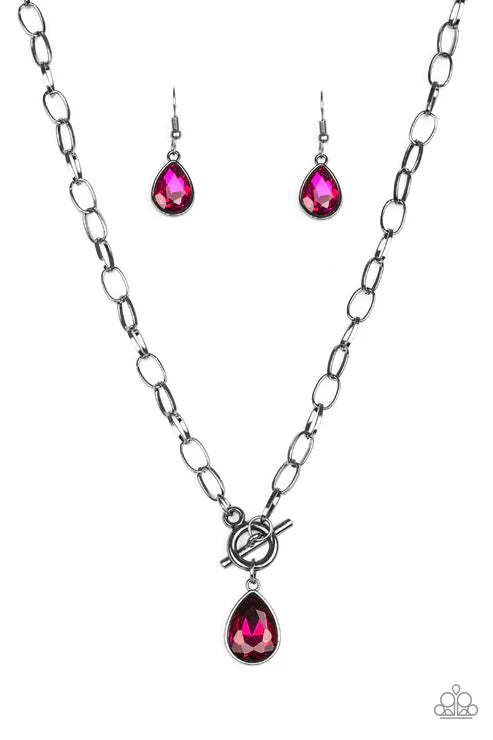 Paparazzi ♥ So Sorority - Pink ♥ Necklace