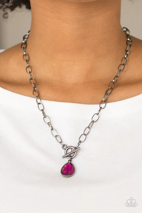 Paparazzi ♥ So Sorority - Pink ♥ Necklace
