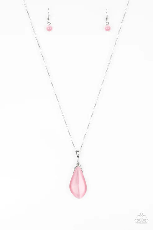 Paparazzi ♥ Friends In GLOW Places - Pink ♥ Necklace