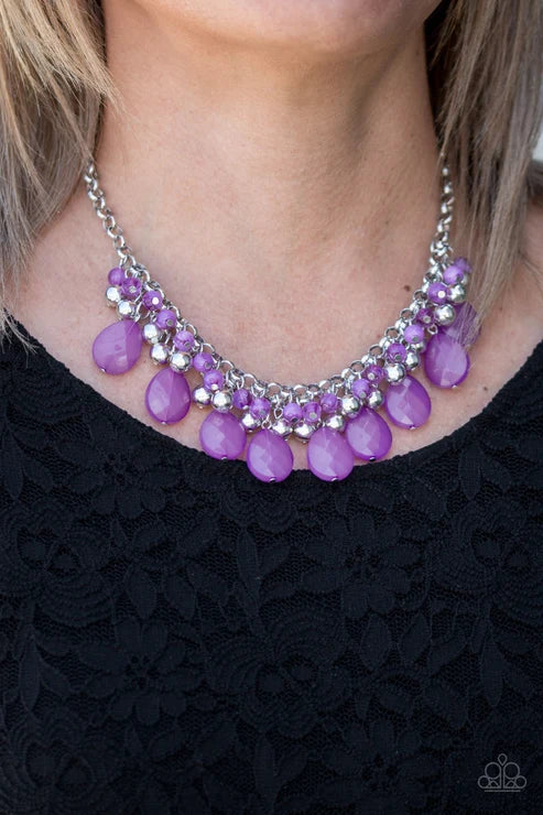Paparazzi ♥ Trending Tropicana - Purple ♥ Necklace