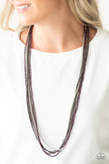 Paparazzi ♥ Colorful Calamity - Purple ♥ Necklace