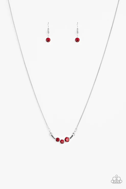 Paparazzi ♥ Sparkling Stargazer - Red ♥ Necklace