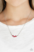 Paparazzi ♥ Sparkling Stargazer - Red ♥ Necklace