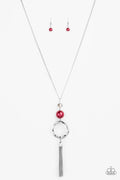 Paparazzi ♥ Bold Balancing Act - Red ♥ Necklace