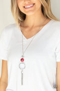 Paparazzi ♥ Bold Balancing Act - Red ♥ Necklace