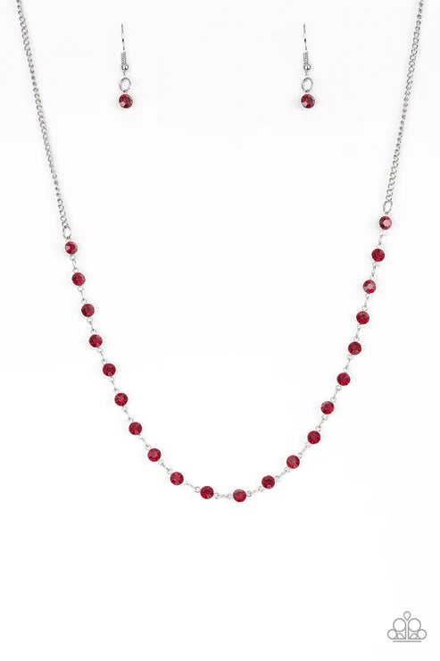 Paparazzi ♥ Party Like A Princess - Red ♥ Necklace