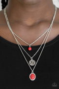 Paparazzi ♥ Southern Roots - Red ♥ Necklace
