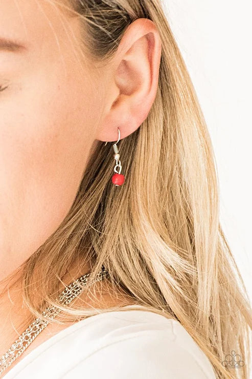 Paparazzi ♥ Laying The Groundwork - Red ♥ Necklace