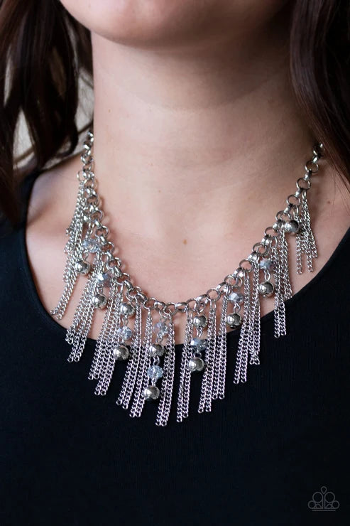 Paparazzi ♥ Ever Rebellious - Silver ♥ Necklace