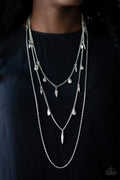 Paparazzi ♥ Bravo Bravado - Silver ♥ Necklace