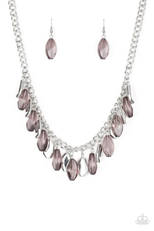 Paparazzi ♥ Fringe Fabulous - Silver ♥ Necklace
