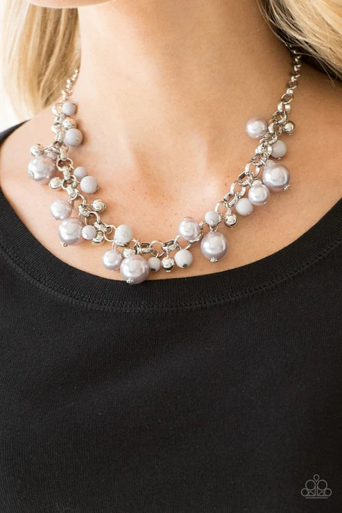 Paparazzi ♥ The Upstater - Silver ♥ Necklace