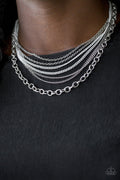 Paparazzi ♥ Intensely Industrial - White ♥ Necklace