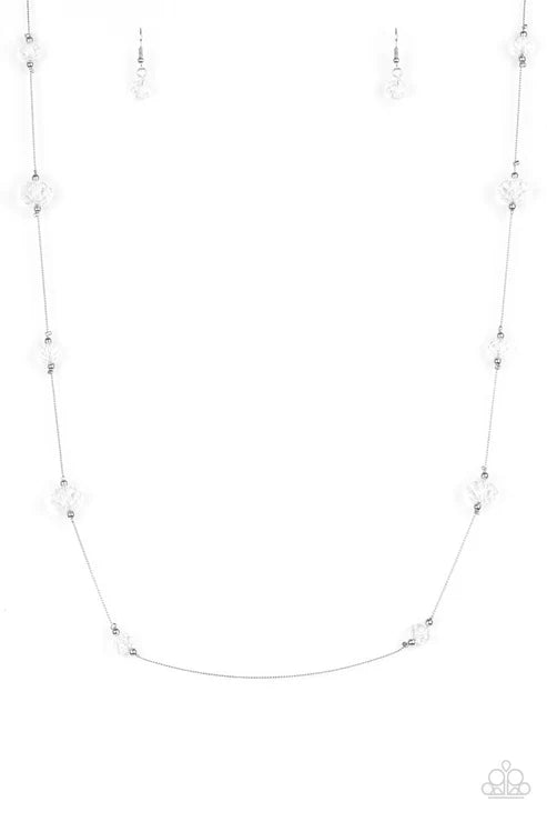 Paparazzi ♥ Champagne On The Rocks - White ♥ Necklace