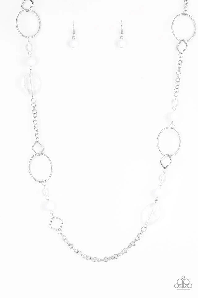 Paparazzi ♥ Very Visionary - White ♥ Necklace