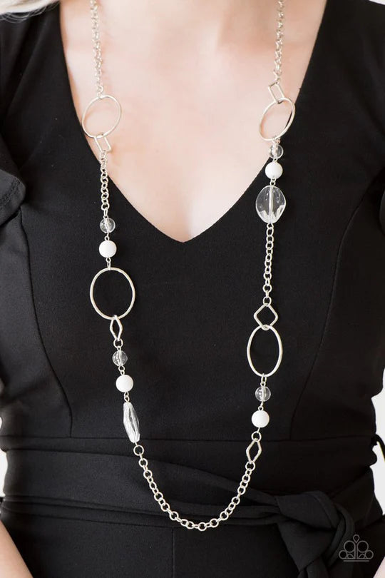 Paparazzi ♥ Very Visionary - White ♥ Necklace