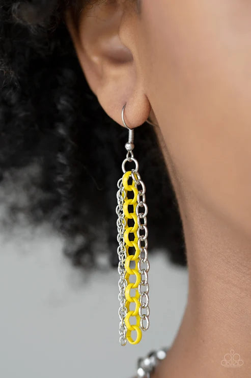Paparazzi ♥ Color Bomb - Yellow ♥ Necklace