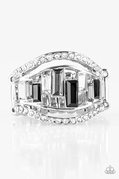 Paparazzi ♥ Treasure Chest Charm - Black ♥ Ring