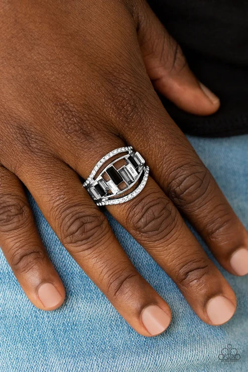 Paparazzi ♥ Treasure Chest Charm - Black ♥ Ring