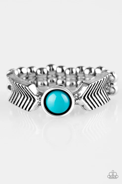Paparazzi ♥ Awesomely ARROW-Dynamic - Blue ♥ Ring