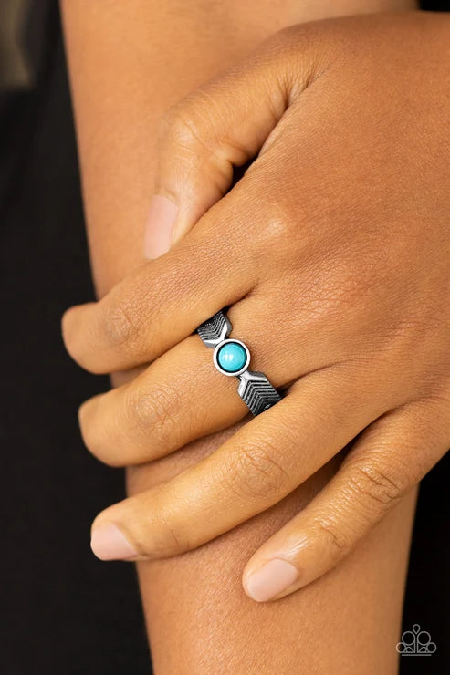 Paparazzi ♥ Awesomely ARROW-Dynamic - Blue ♥ Ring