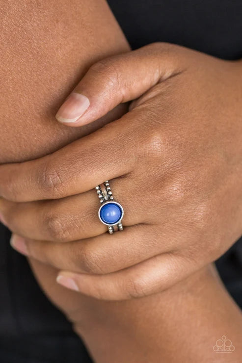 Paparazzi ♥ TREK and Field - Blue ♥ Ring