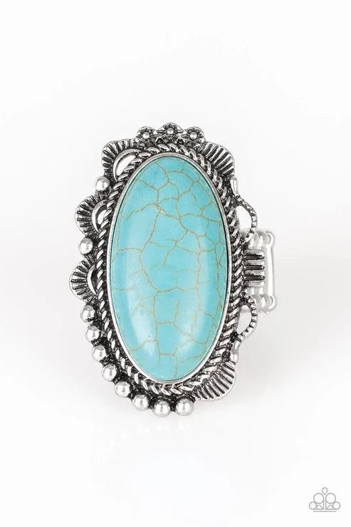 Paparazzi ♥ Open Range - Blue ♥ Ring