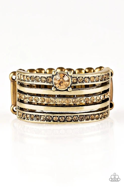 Paparazzi ♥ The Dealmaker - Brass ♥ Ring