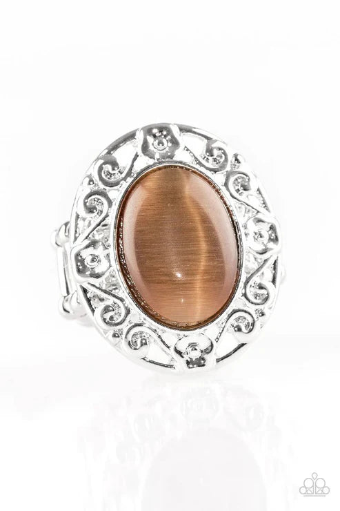 Paparazzi ♥ Moonlit Marigold - Brown ♥ Ring