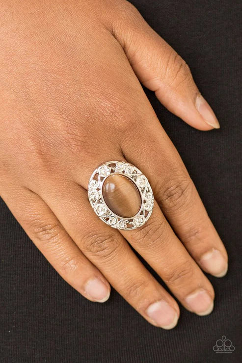 Paparazzi ♥ Moonlit Marigold - Brown ♥ Ring