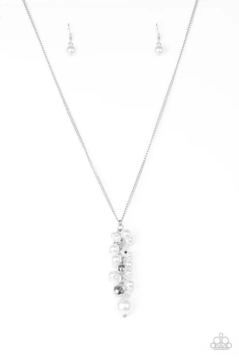 Paparazzi ♥ Ballroom Belle - White ♥ Necklace