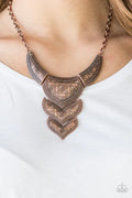 Paparazzi ♥ Texas Temptress - Copper ♥ Necklace