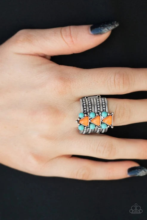 Paparazzi ♥ Point Me To Phoenix - Orange ♥ Ring