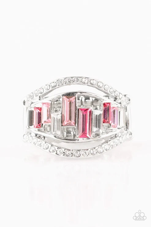 Paparazzi ♥ Treasure Chest Charm - Pink ♥ Ring