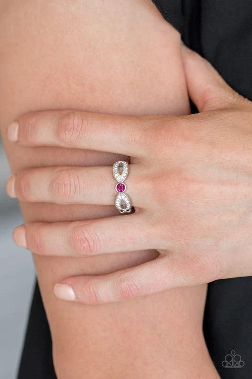 Paparazzi ♥ Extra Side Of Elegance - Pink ♥ Ring