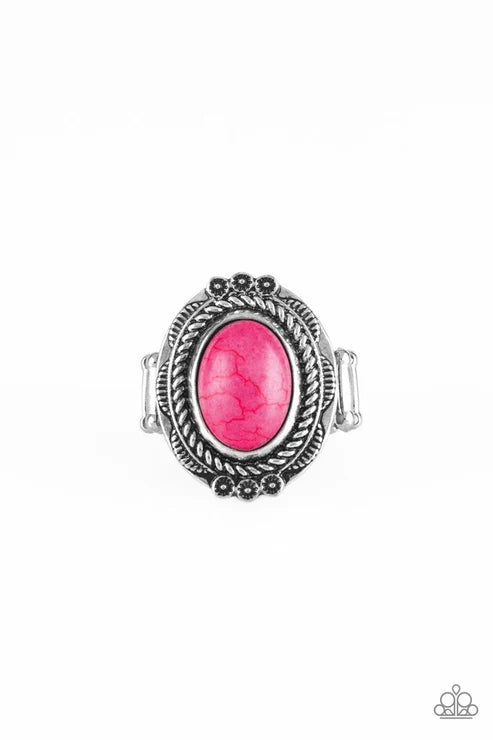 Paparazzi ♥ Tumblin Tumbleweeds - Pink ♥ Ring