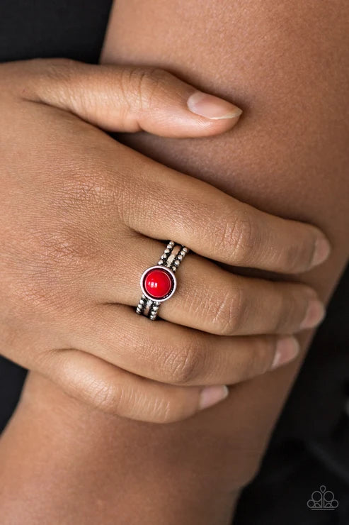 Paparazzi ♥ TREK and Field - Red ♥ Ring
