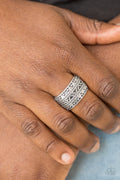 Paparazzi ♥ Textile Triumph - Silver ♥ Ring