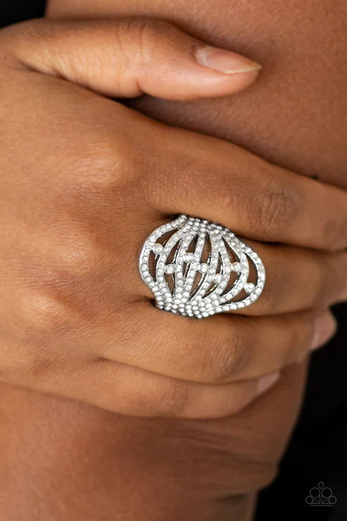 Paparazzi ♥ Stratospheric - White ♥ Ring