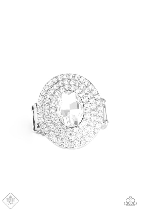 Paparazzi ♥ Metro Millionaire - White ♥ Ring