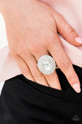 Paparazzi ♥ Metro Millionaire - White ♥ Ring
