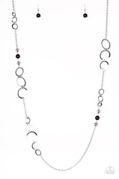 Paparazzi ♥ The GLOW-est Of The GLOW - Black ♥ Necklace