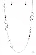Paparazzi ♥ The GLOW-est Of The GLOW - Black ♥ Necklace