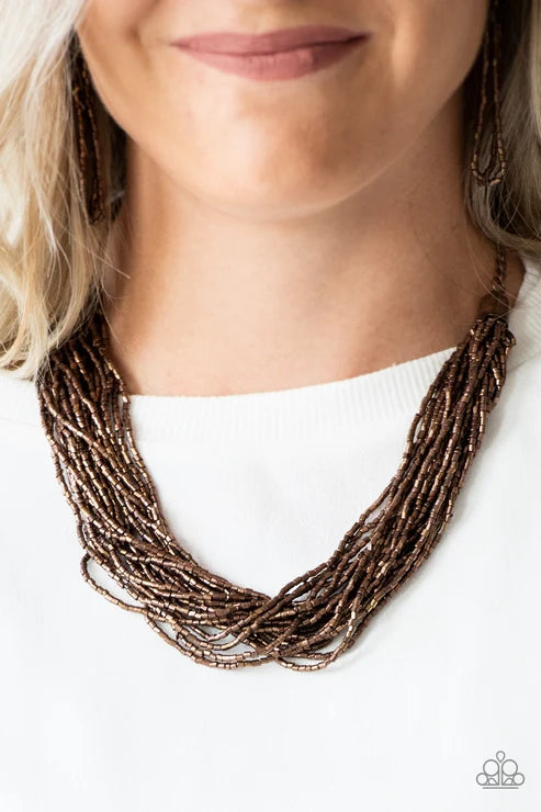 Paparazzi ♥ The Speed of STARLIGHT - Copper ♥ Necklace