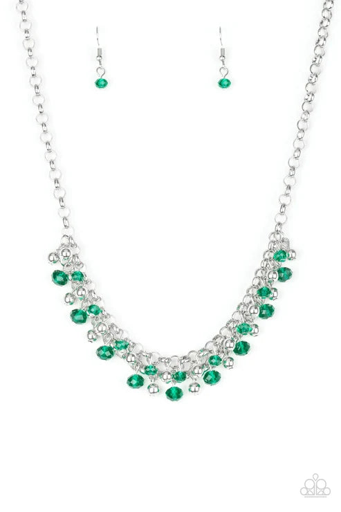 Paparazzi ♥ Trust Fund Baby - Green ♥ Necklace