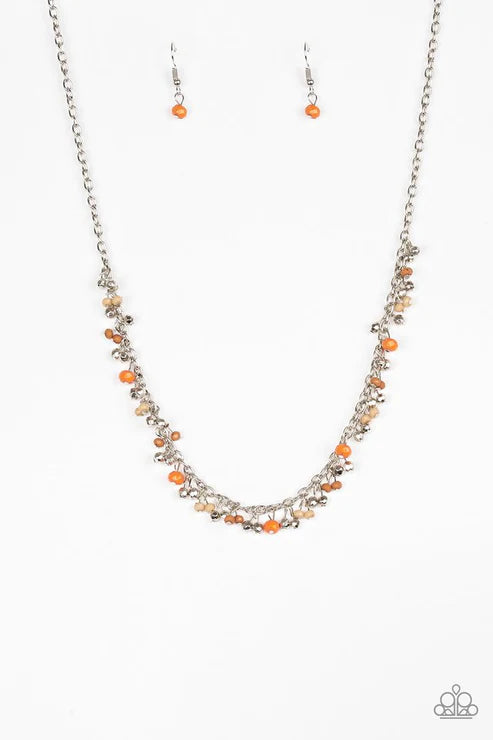 Paparazzi ♥ Sailing The Seven Seas - Orange ♥ Necklace