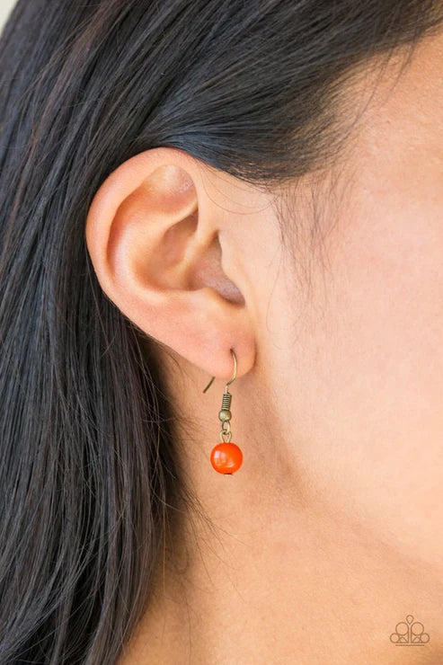 Paparazzi ♥ The GRIT Crowd - Orange ♥ Necklace