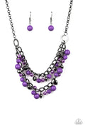 Paparazzi ♥ Watch Me Now - Purple ♥ Necklace