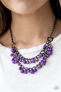 Paparazzi ♥ Watch Me Now - Purple ♥ Necklace